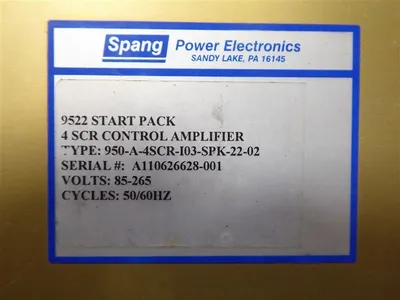 USED SPANG 9522 START PACK