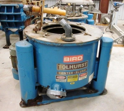 (5) Tolhurst 30 x 18 perforate basket centrifuges, rubber-lined.