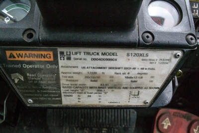 Hyster S120 12000LB Propane Forklfit