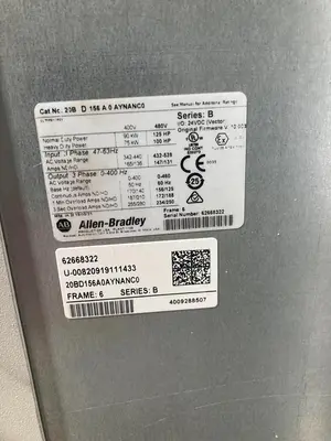 20BD156A0AYNANC0 Allen Bradley 125HP Powerflex Drive 700