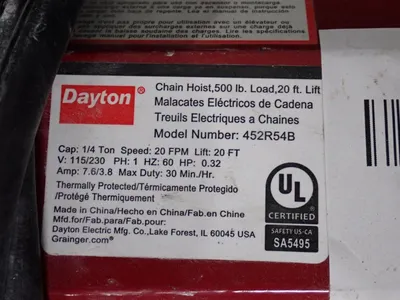 USED DAYTON 452R54B
