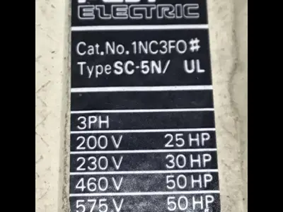 USED FUJI ELECTRIC SC-5N/UL 1NC3F0