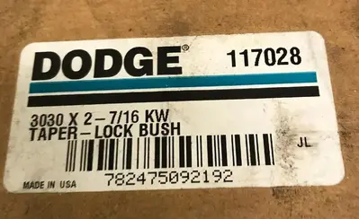 New | in-Stock DODGE 117028 Conveyor Parts Ohio US | Surplus Asset Holdings #1234170