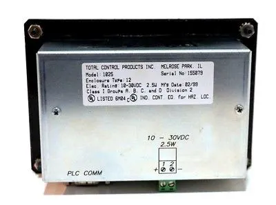 USED TOTAL CONTROLS MODEL 1025 OPERATOR INTERFACE