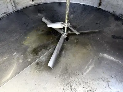 304 Stainless Steel 1,250 Gallon Batch Tank with Dual Turbine Agitator & Interna