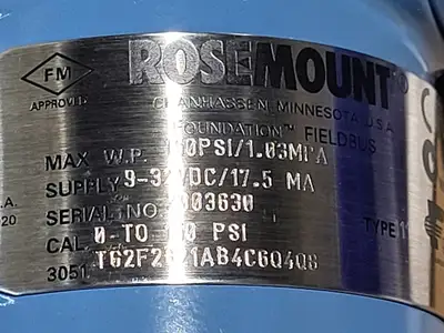 New | in-Stock ROSEMOUNT 3051TG2F2B21AB4C6Q4Q8 Misc Electrical & Power Parts British Columbia CA | Lenmark #836117