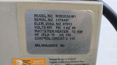 USED STERLCO M2B2016-M1