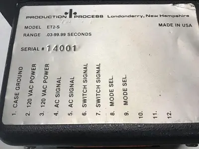 USED PRODUCTION PROCESS ET2-S
