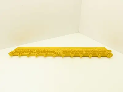 Wearwell 560.78x6x18YL-CS10 Ergodeck Safety Mat Ramp 18" x 6" x 7/8" Lot of 10