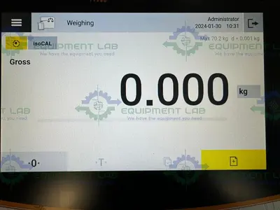 USED SARTORIUS CUBIS MCA70200S-2S00-0 PRECISION HIGH-CAPACITY BALANCE, 70,200 G X 1 G