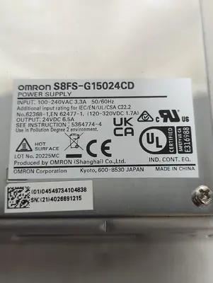 New | in-Stock OMRON S8FS-G15024CD Miscellaneous Equipment (Electrical & Power) Ohio US | Surplus Asset Holdings #1364069