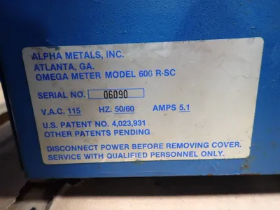 Used ALPHA METALS 600RSC PCB Ionic Contamination Tester Ohio US | HGR 24 #1284634