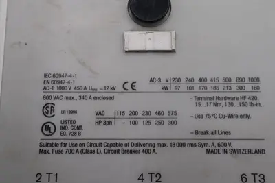 ALLEN-BRADLEY 100-D300 CONTACTOR 600 VAC MAX STOCK L-715