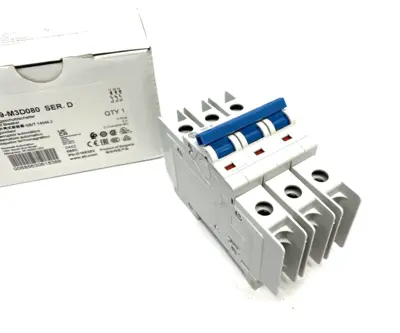 USED ALLEN-BRADLEY SER. D CIRCUIT BREAKER 3-POLE 8A