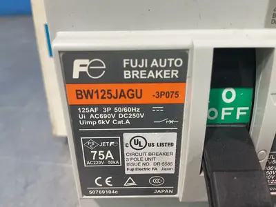 New | in-Stock FUJI BW125JAGU 3P075 Circuit Breakers Ohio US | HGR 24 #1324379