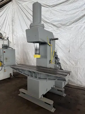 100 TON EITEL C-FRAME HYDRAULIC STRAIGHTENING PRESS. STOCK # 0436326