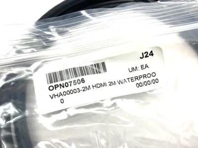 USED L-COM MALE TO FEMALE HDMI WATERPROOF CABLE ASSEMBLY 2M