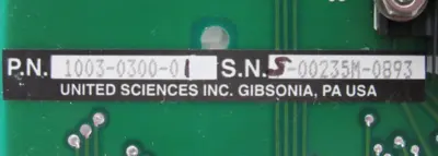NEW UNITED SCIENCES 1003-0300-01 SIGNAL PROCESSOR BOARD 1003030001