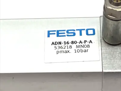 Used Festo Pneumatic Compact Cylinder 16mm Stroke 80mm Bore Pneumatic Cylinders Michigan US | Maverick Industrial Sales #1390713