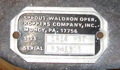 USED SPROUT WALDRON 1614 MST