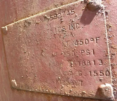 2008 SILVAN INDUSTRIES 1500 Gallon Air Receiver VESSELS (Pressure rated tanks) | EcReCon Inc (2)