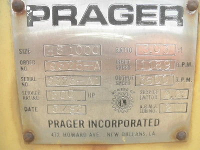 USED PRAGER HS1000