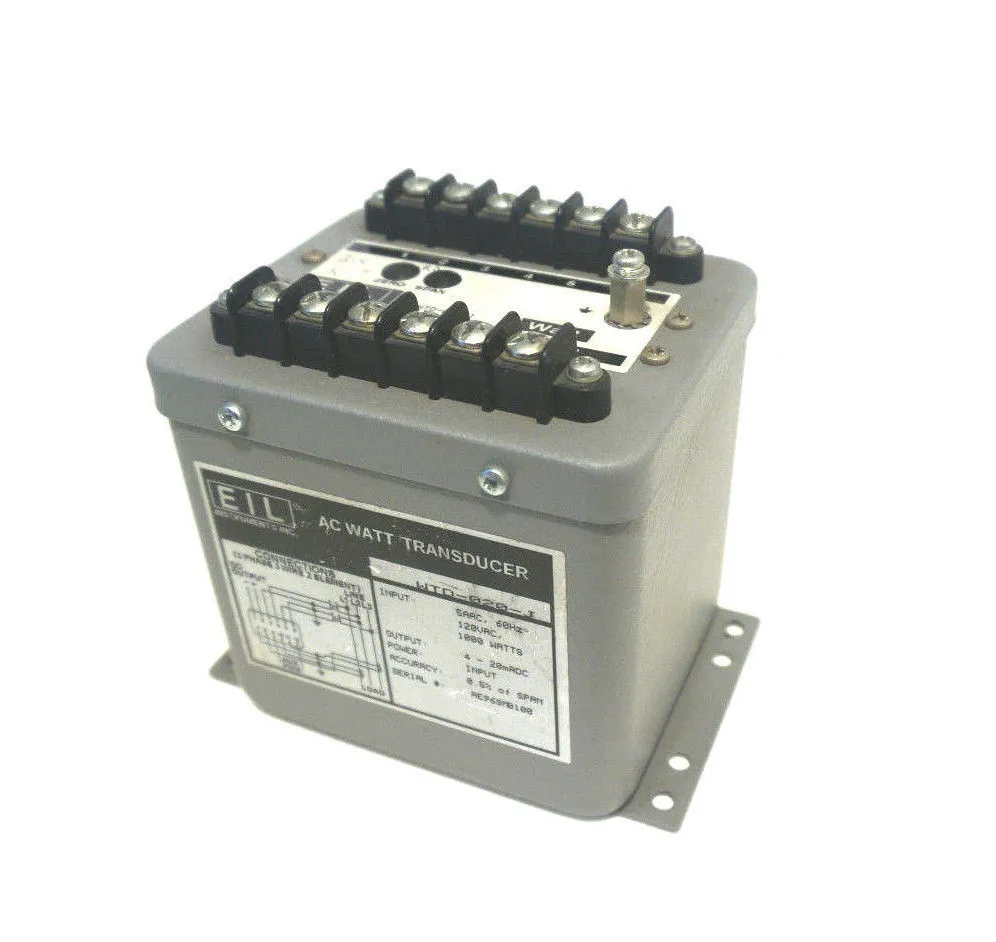 EIL INSTRUMENTS WTD-020-J WATT TRANSDUCER WTD020J