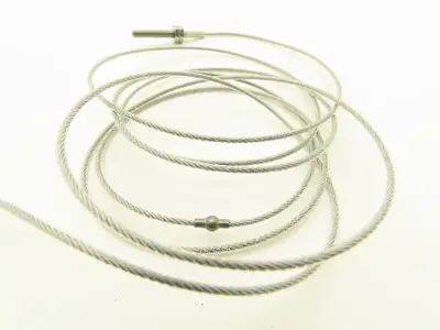 1/16 in x 115" Cable Eye & Threaded Rod For Gammerler Palletizer Spear Lot of 8