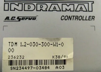 USED INDRAMAT TDM1.2-030-300-W1-0 SERVO DRIVE TDM12030300W10