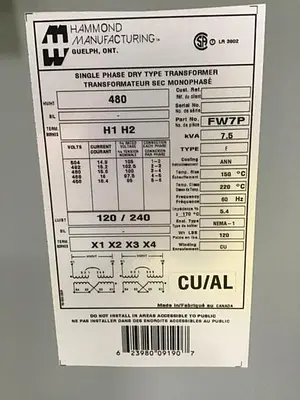 USED HAMMOND FW7P