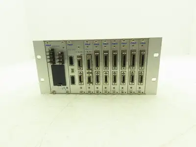 Fuji Electric FCS4 PWR 2SRV CPU 2416N 2416P PLC Assembly Rack 6 Card Slots