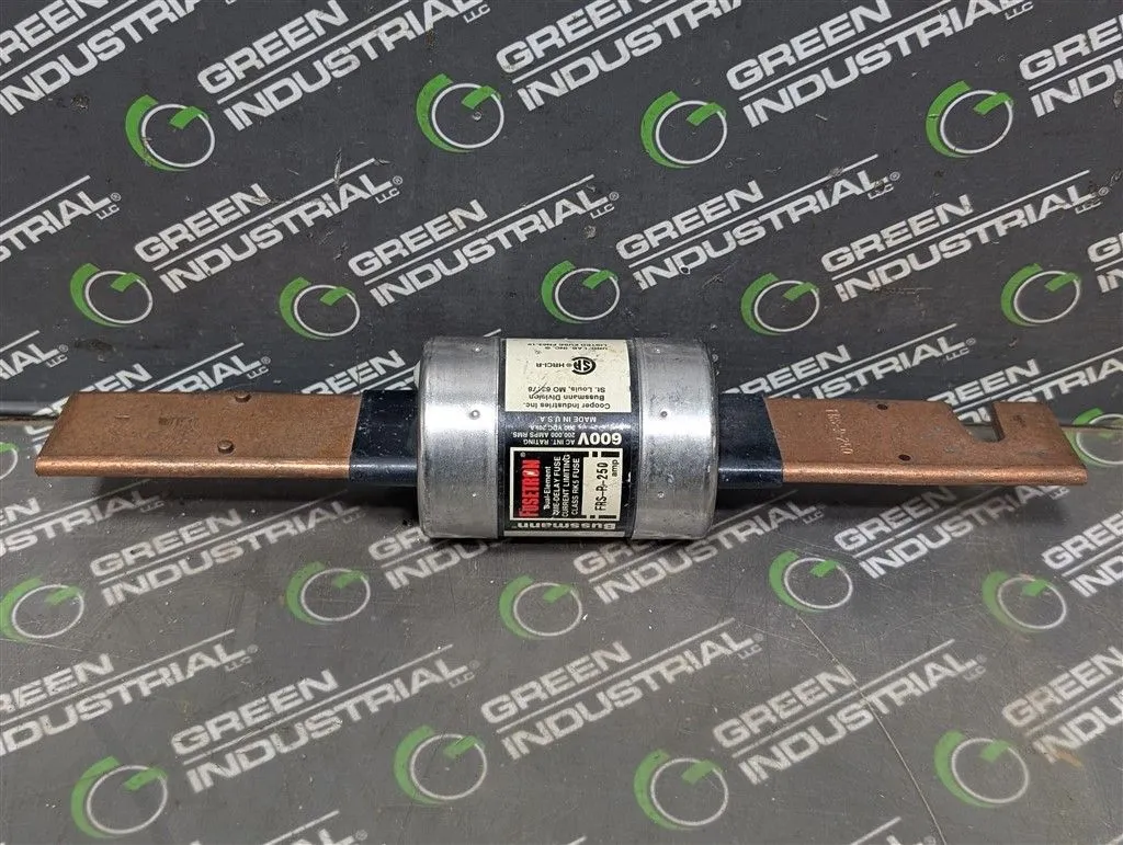 Bussmann FRS-R-250 Fusetron Dual Element Time Delay Fuse 250A Used