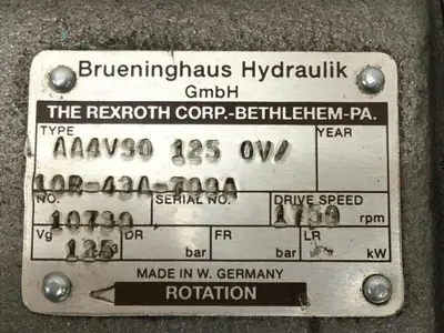 USED BRUENINGHAUS HYDRAULIK AA4VS01250V