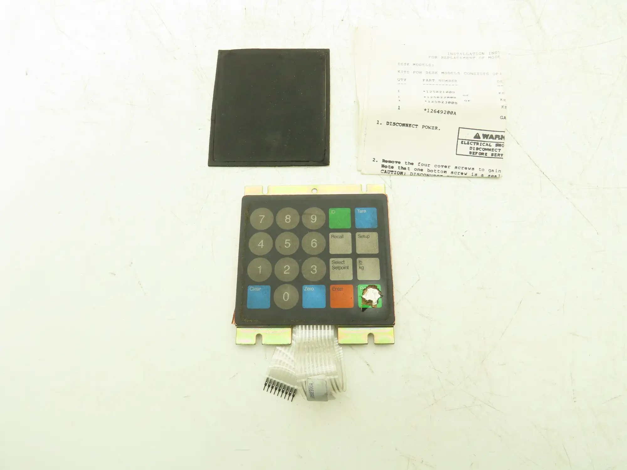 Mettler Toledo 12582300A Keypad Model 8142 Scale