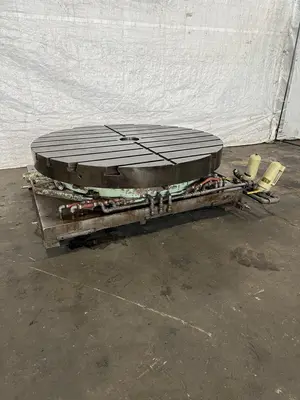 60" LUCAS AIR LIFT ROTARY POSITIONING TABLE. STOCK #0314122