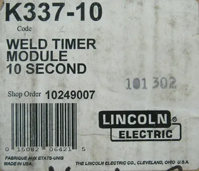 NEW LINCOLN ELECTRIC K337-10 WELD TIMER MODULE 10 SEC K33710