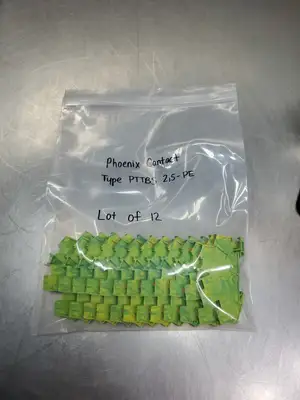 PHOENIX CONTACT Type PTTBS 2,5-PE Terminal Block, Lot of 12. 4A-41