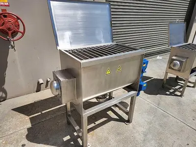 New 5 Cubic Foot Stainless Steel Ribbon Mixer, 3 HP #4679753