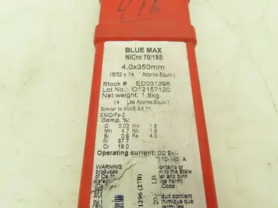 Lincoln Blue Max NiCro 70/19 Alloy Stick Welding Rod Electrode 5/32"x14" 4 Lbs