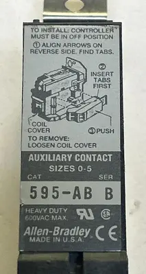Used ALLEN-BRADLEY 595-AB Miscellaneous Equipment (Electrical & Power) | Surplus Asset Holdings #1201233