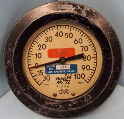QTY. 1. MARSHALLTOWN MFG. CO. VACUUM / PRESSURE GA...