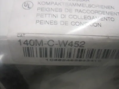 23 New Allen Bradley 140M-C-W452 Compact Busbar 140MCW452