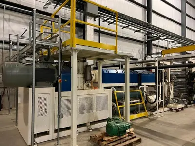 USED 2017 CHIN CHANG,  XALOY, ALLEN BRADLEY, ADVANTAGE (3) ROLL CHROME DOWNSTACK CALENDAR, EACH ROLL 20" DIAMETER X 55" WIDTH; H