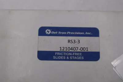 Del-Tron RS3-3 Crossed Roller Slide NEW OPEN BOX STK H861A