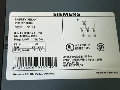 Used SIEMENS 3SK11121BB40 Relays & Switches Ohio US | HGR 24 #1545330