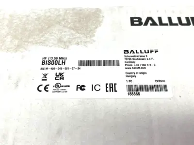 New | in-Stock Balluff HF RFID Read/Write Head BIS00LH Sensors Michigan US | Maverick Industrial Sales #1393034