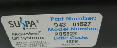 NEW SUSPA PB5623 D 430152
