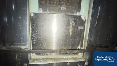 USED 3V Tech 5,000 Gal 3V Tech Glass Lined Reactor, 100/125#
