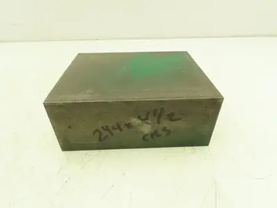 1018 Cold Rolled Steel Flat Bar Stock 2-1/4"x 4-1/2"x 5-5/8"L Rectangle 16Lbs