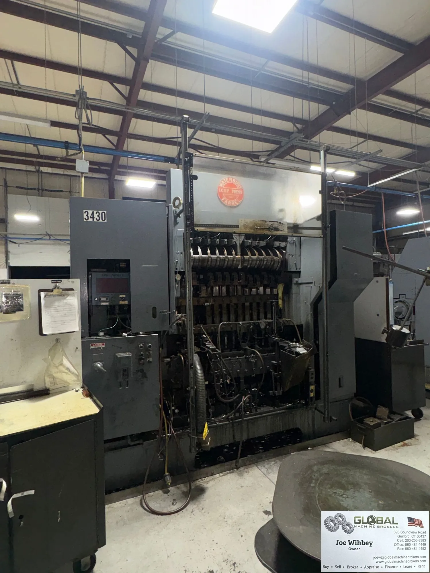 Waterbury 1512 ICOP Transer Press w/ Minster Clutch/Brake Combo + Die prot.